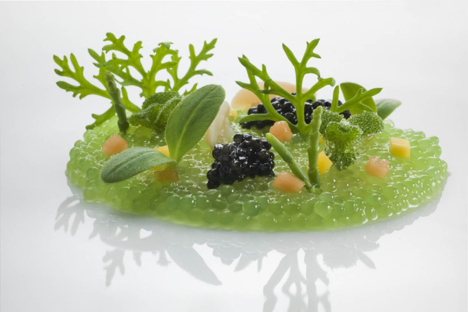 La Pergola (IT) signature dishes The Water GardenFagotelli "La Pergola"Composition of Red Mullet